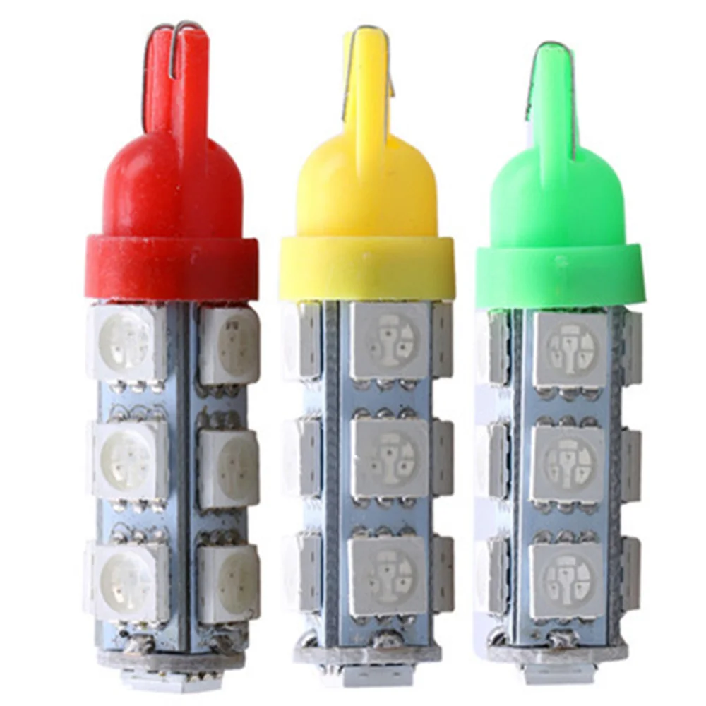 YSY 30X T10 W5W Светодиодная лампа 13 SMD LED белый синий красный желтый зеленый 5050 194 168