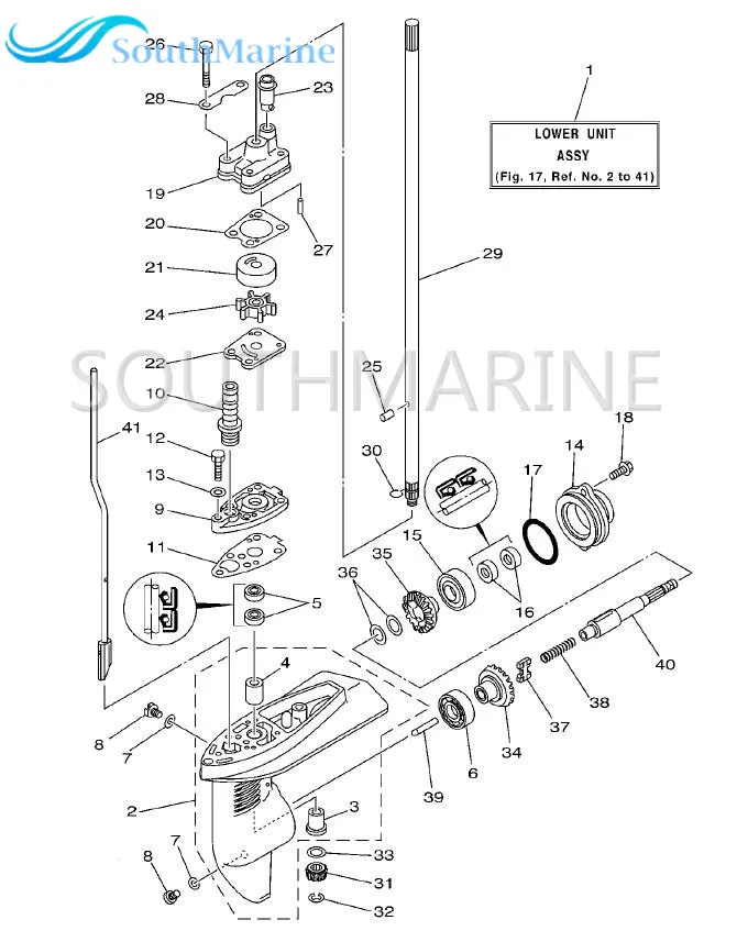 F4 03000007 03010000 комплект передач для Parsun HDX Makara F5 лодочный подвесной двигатель 4