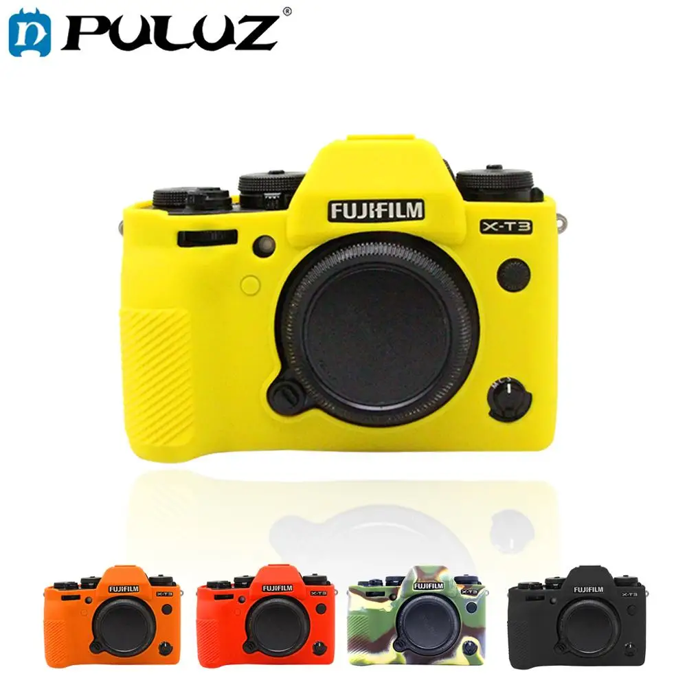 PULUZ мягкий силиконовый защитный чехол для FUJIFILM XT3 резиновый защитный чехол для камеры