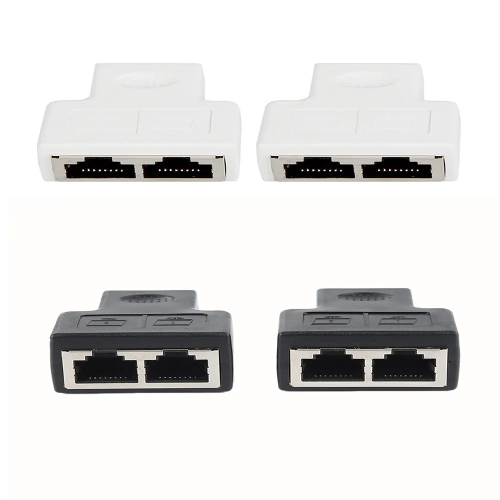 Разветвитель RJ45 сетевой адаптер с 1 на 2 портами мама CAT5/CAT6|Компьютерные кабели и