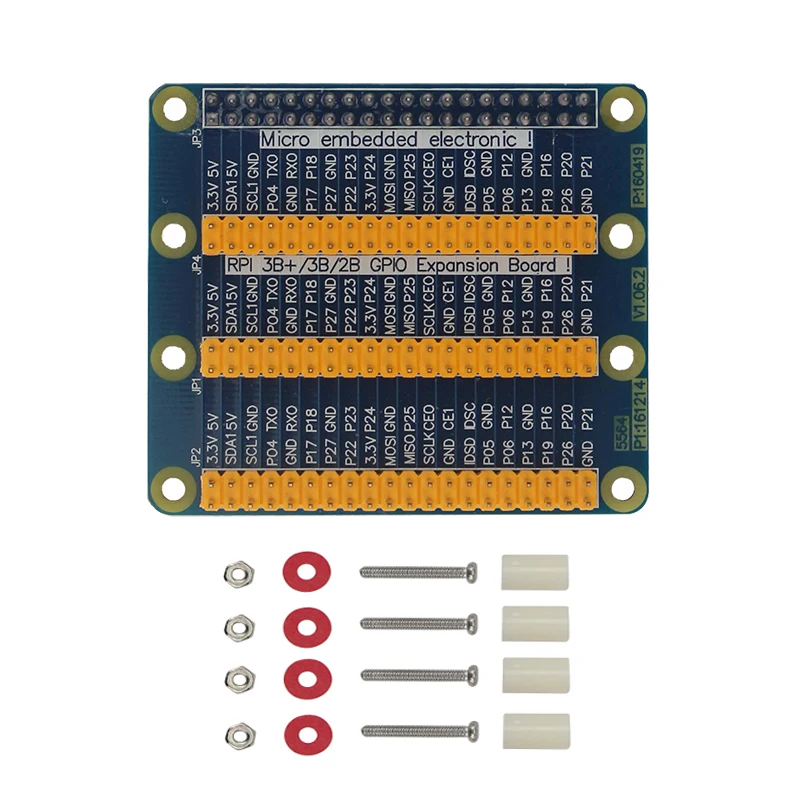 Raspberry Pi 4 GPIO адаптер 40 Pin от 1 до 3 Плата расширения для Model B 3B Plus 2B Orange PC|Аксессуары