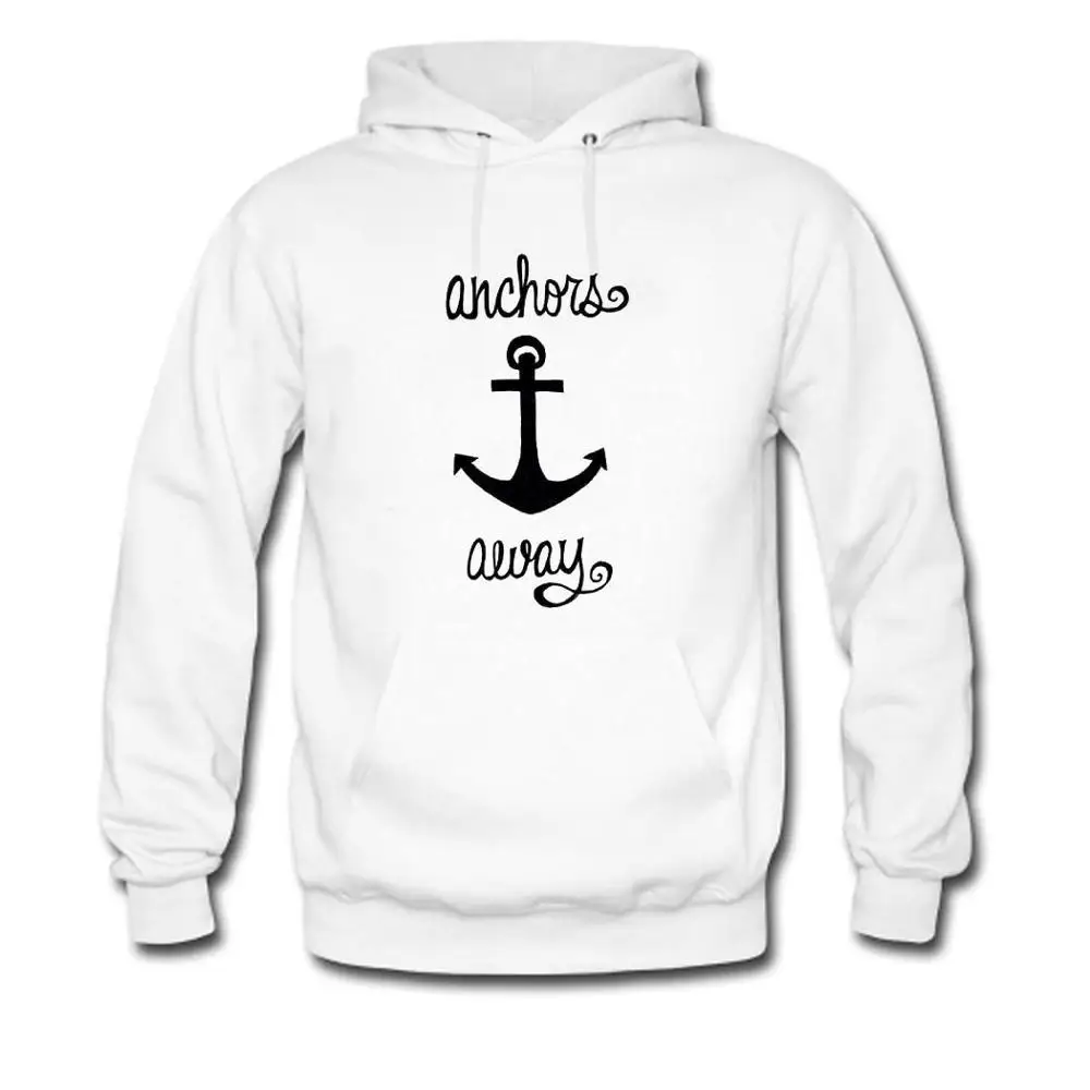 Якорь мужская Толстовка С Капюшоном индивидуальные Swea Новинка DIY Печать Sweas|sweatshirt