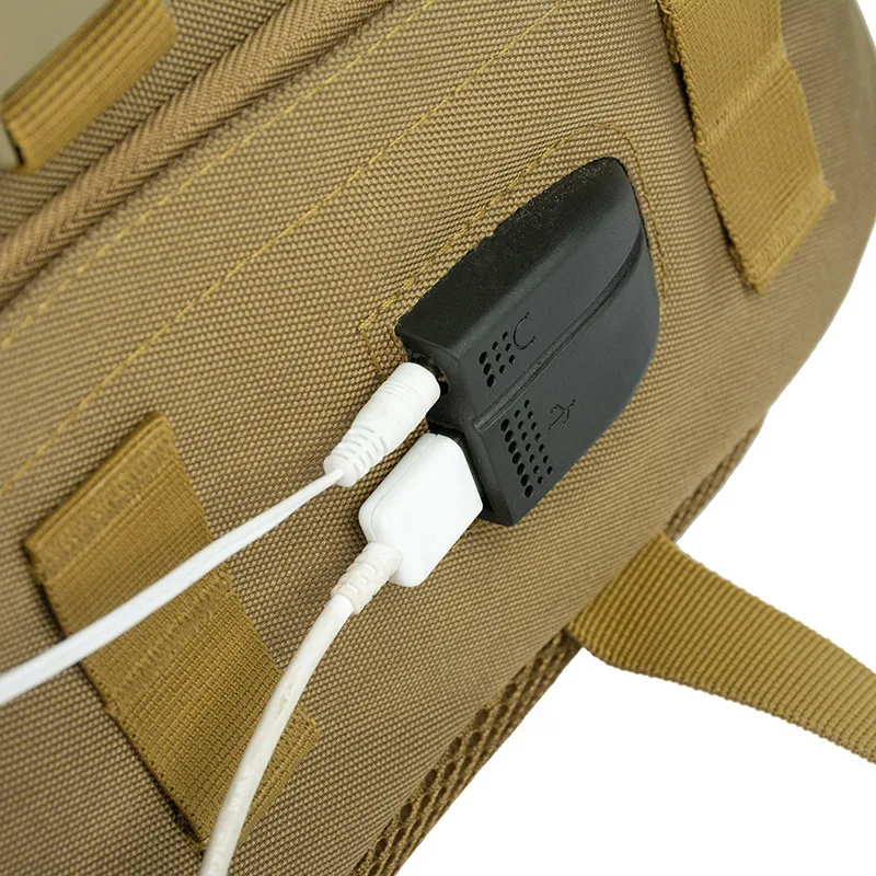 Фото Сумка Molle с USB-зарядкой, тактический рюкзак, 15-дюймовый рюкзак для ноутбука для кемпинга и походов, 30 л №4