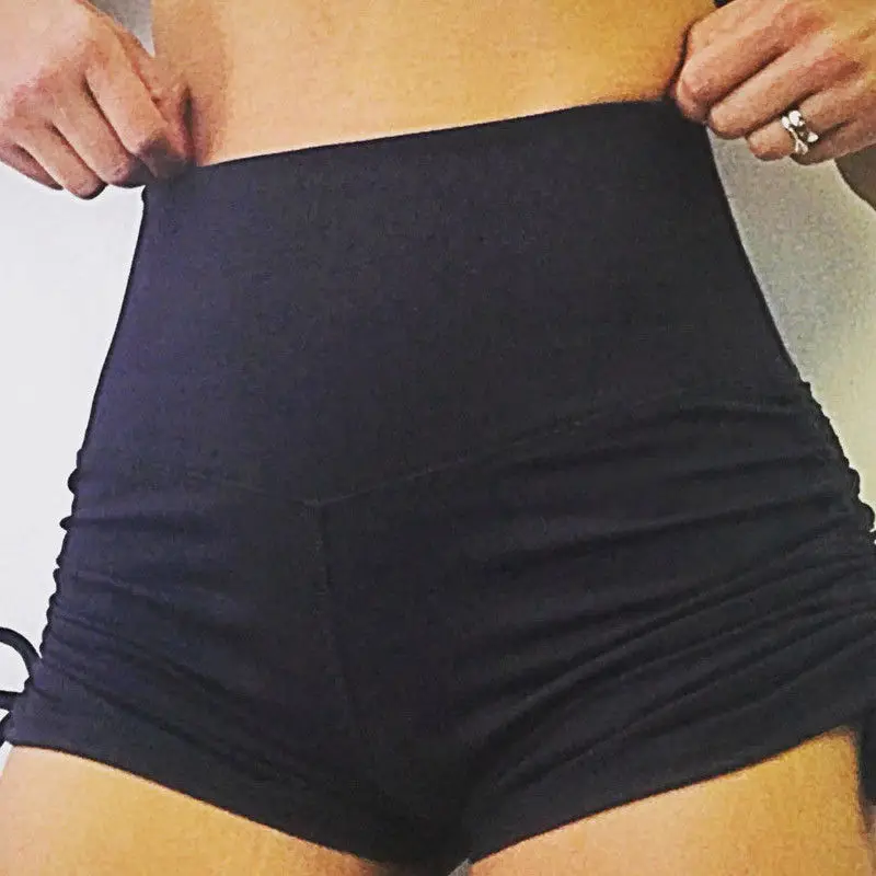 

New 2018 Women Shorts Summer Slim Beach Casual Shorts Hot high waist Bandage shorts women skinny elastic waist shorts