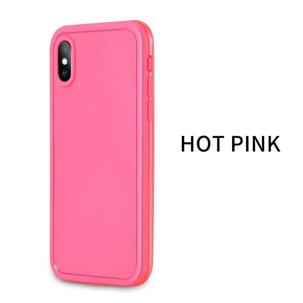 Hot Pink IP68 водонепроницаемый чехол для телефона для iPhone 6 6S 7 8 Plus SE 5S подводный водонепроницаемый чехол для iPhone 11 Pro X XS чехол для max xr Coque - Цвет: Hot Pink