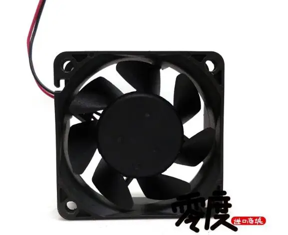 Оптовая продажа: 12V 0.50A 60*60*25 6 см D60BV-12 2 провода двойной шар вентилятор охлаждения