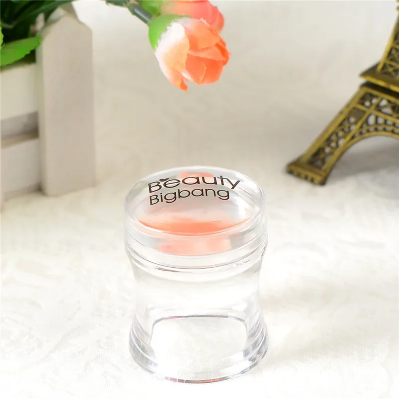 BeautyBigBang штамп для ногтей пластиковая Силиконовая ручка желе для ногтей штамп для маникюра шаблон инструменты штамп для штамповки ногтей