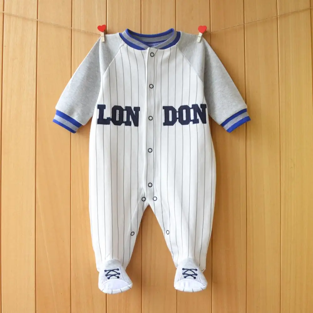 Baby Girl Footies Sleepwear Button Front Cotton One-Piece Clothes 3-12 Months |