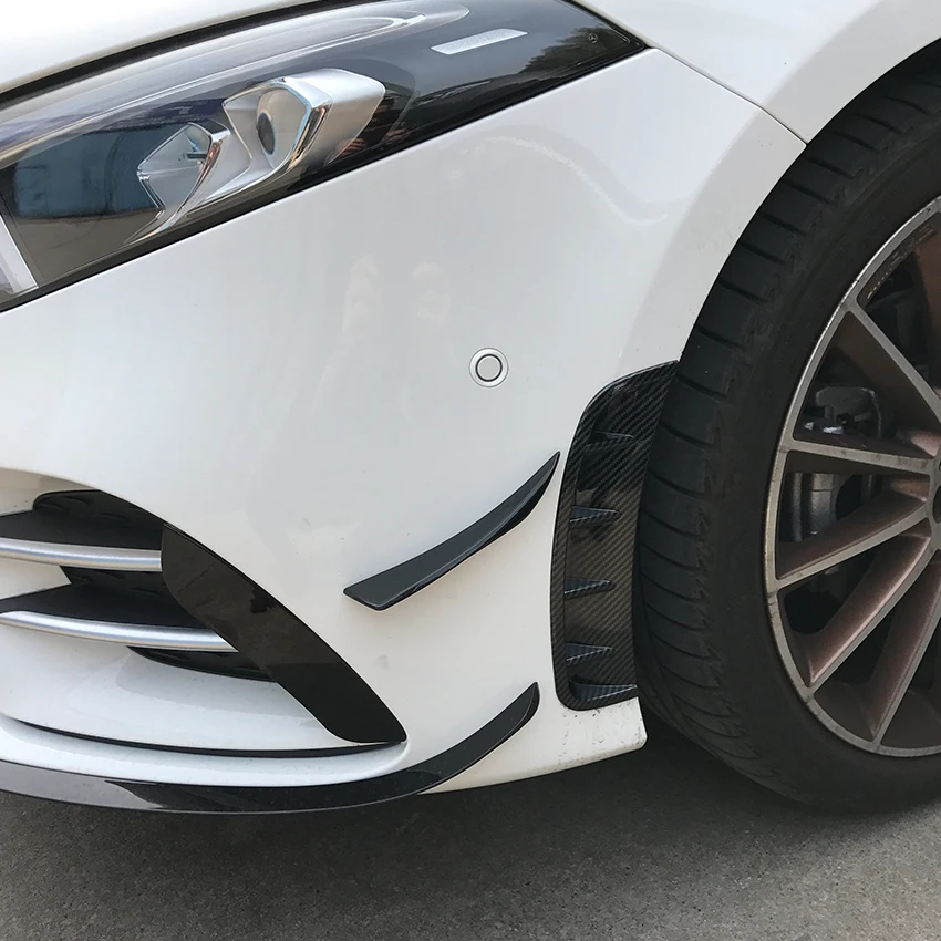 Для Mercedes Benz A класс W177 A180 A200 A220 A250 спортивные переднего бампера воздуха на выходе наклейки Накладка аксессуары для стайлинга автомобилей