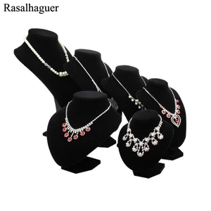 Новый Модный черный бархатный держатель для ювелирных изделий, подвеска-органайзер для ювелирных изделий, подвеска-чокер, демонстрационная стойка, различные