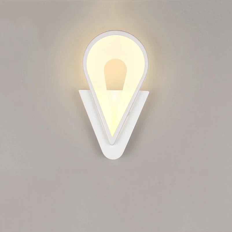 Креативная мода 6 Вт Светодиодные Бра с листьями акриловая прикроватная тумбочка