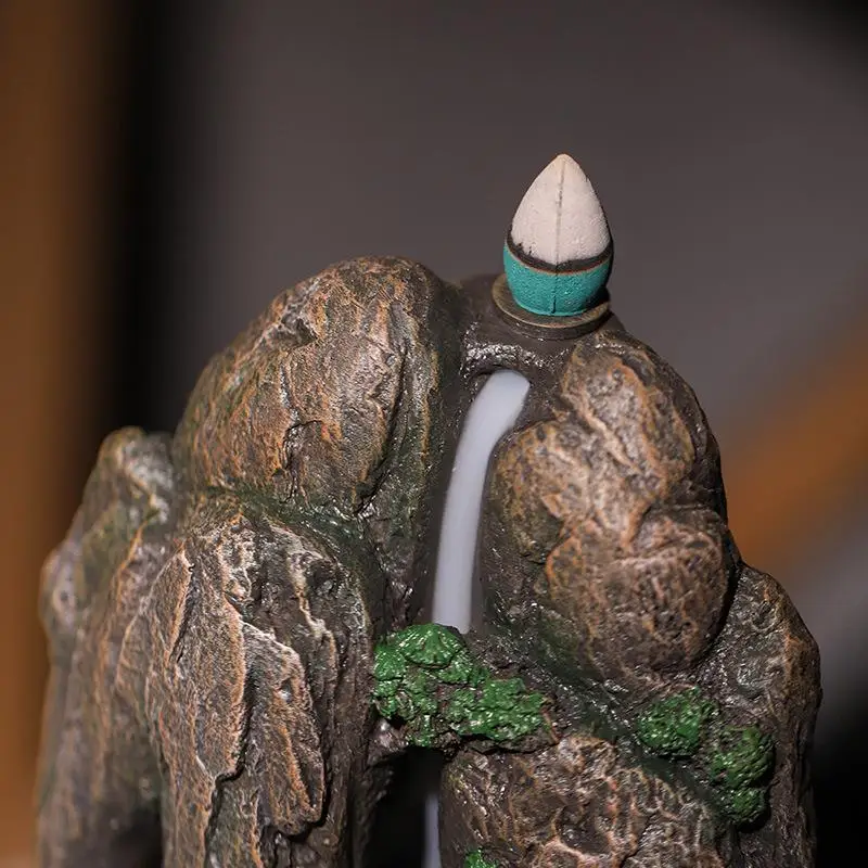 Курильница для благовоний Backflow керамическая курильница в виде водопада и гор