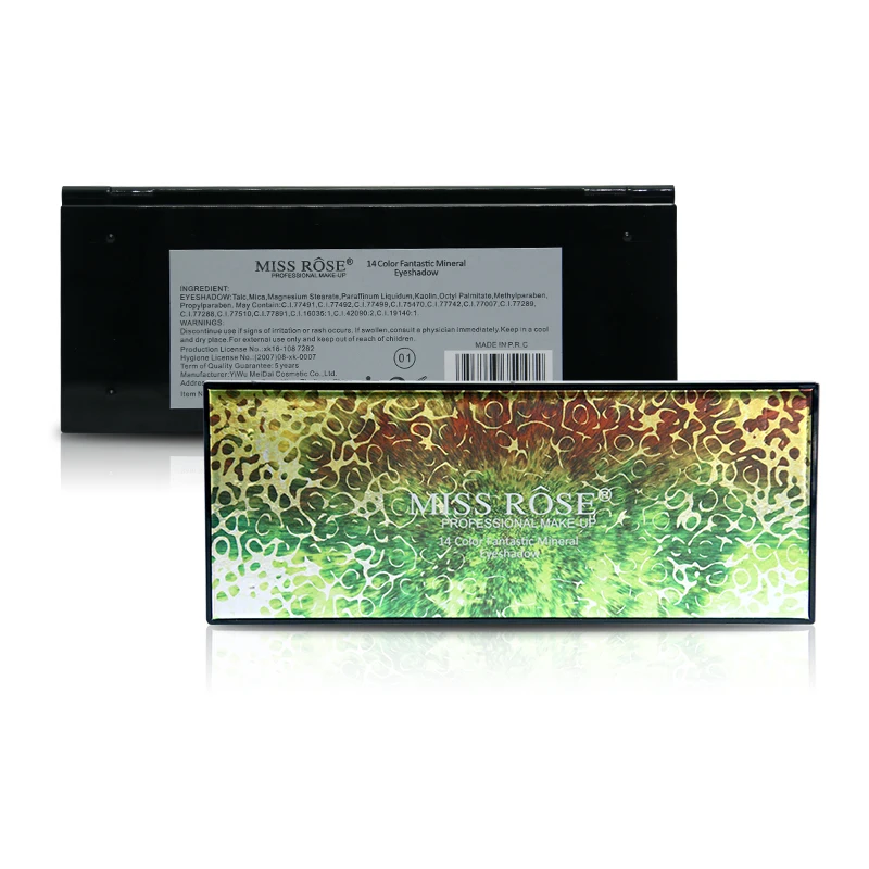Miss Rose брендовые модные тени для век палитра 14 цветов матовые Naked макияж телесный