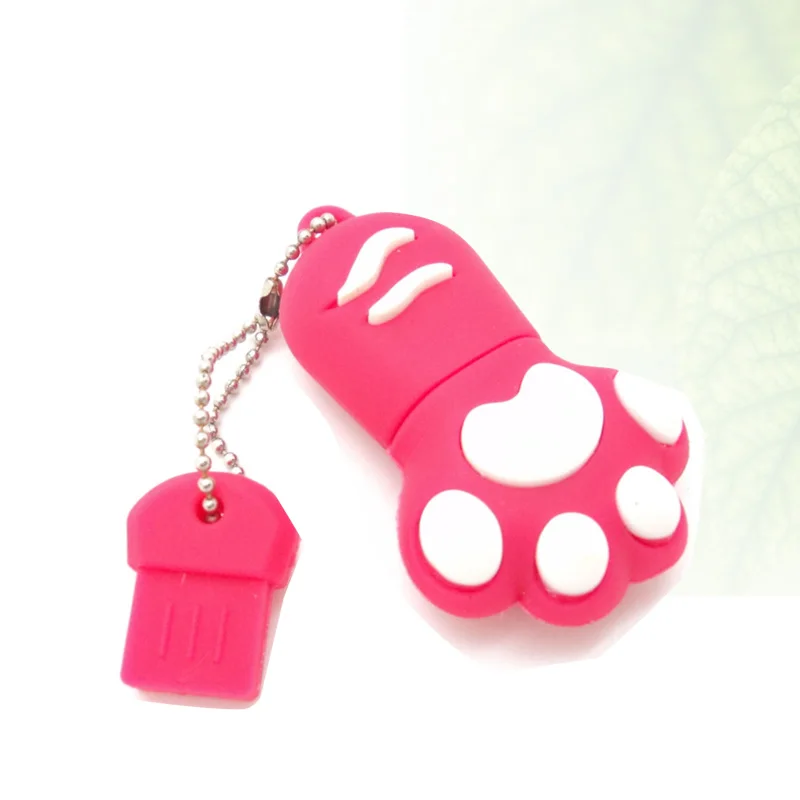USB 2.0 Flash Drive pen driver 8GB 16GB Cartoon Cat paw shape 32GB Flash Pendrive Memory Stick Pen Thumb Drive Gift