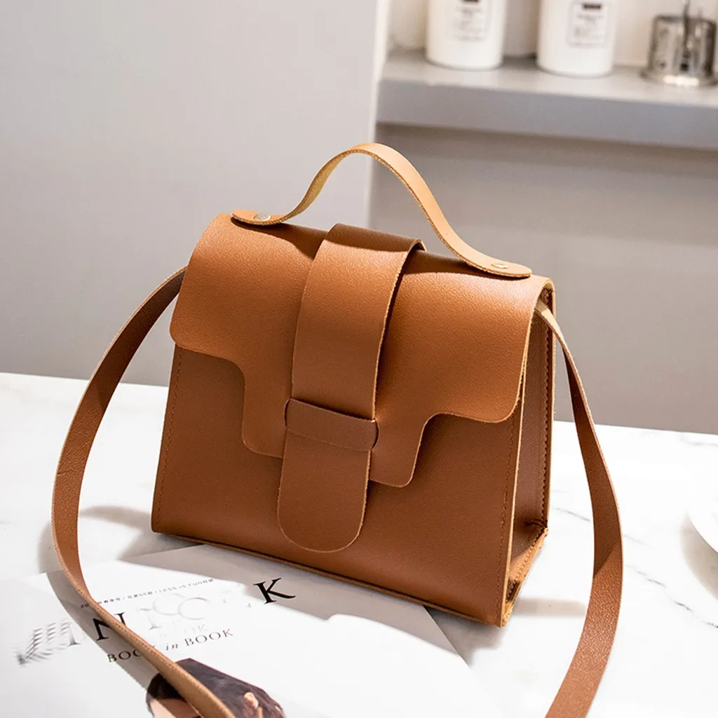 2019 новая женская сумка модная одноцветная через плечо сумка-мессенджер сумочка