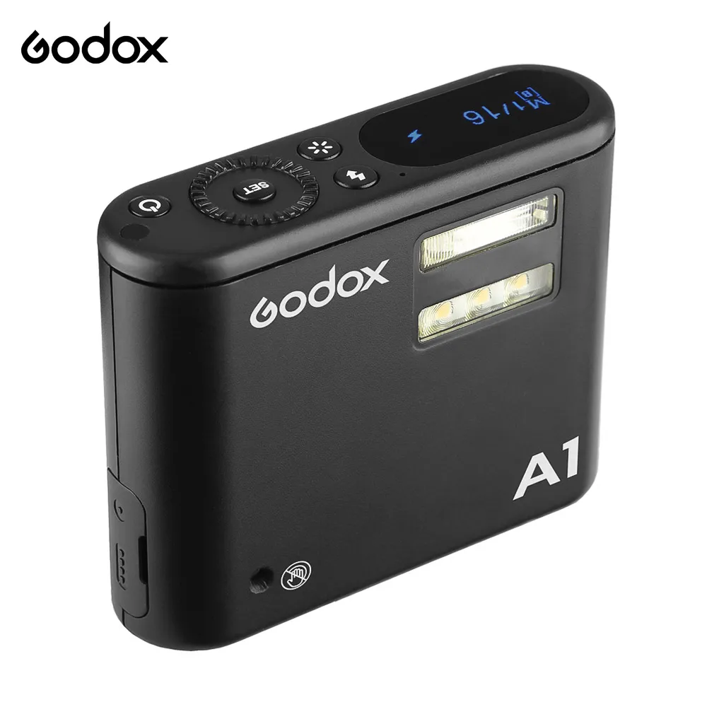 Presale Godox A1 вспышка для телефона 6000K Вспышка Speedlite w/5600 K Светодиодная лампа