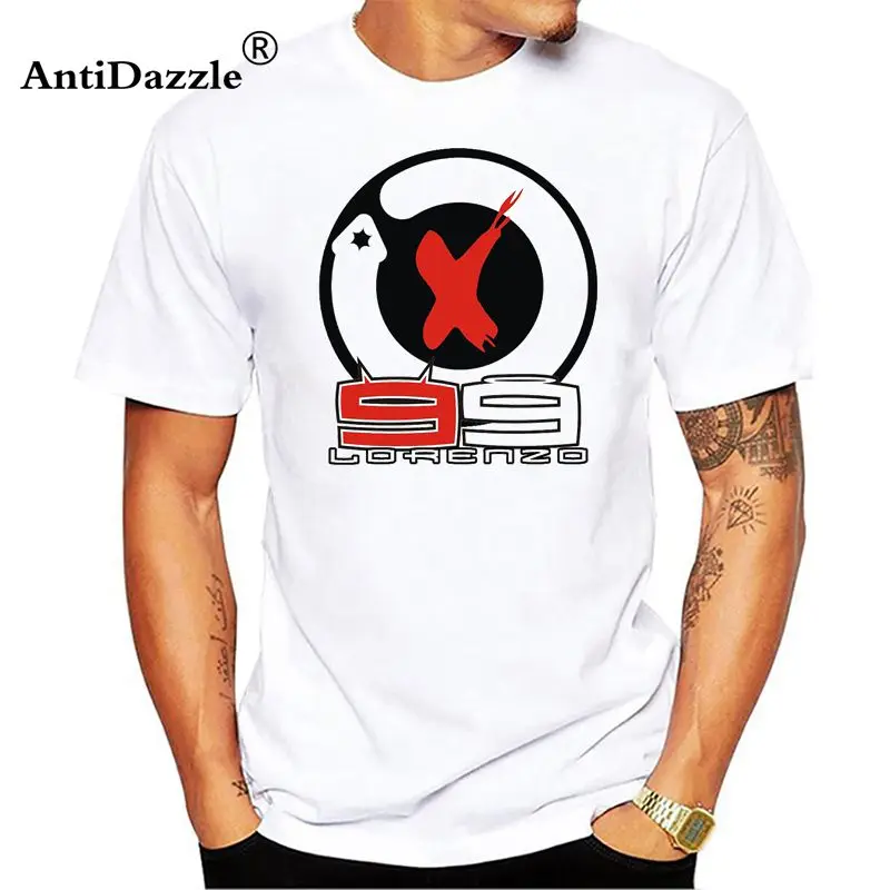Antidazzle Jorge Lorenzo Motogp Motorcycle Men T Shirt Fashion T-shirt Men's Short Sleeve Cotton Custom 3XL Summer Tees For Team | Мужская