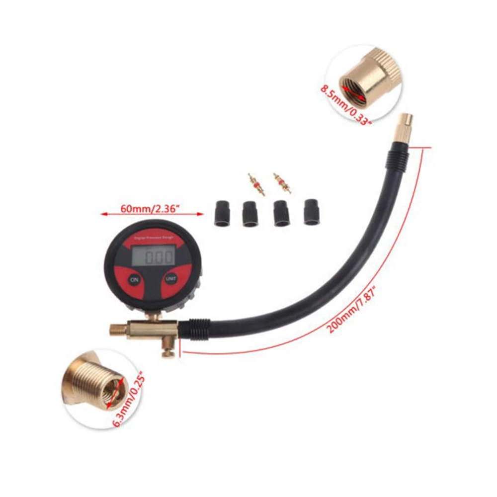 Автомобильный датчик давления в шинах цифровой измеритель с проводом медный +