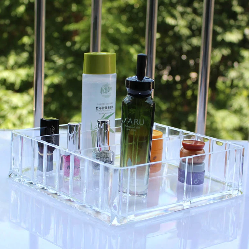 Акриловая прозрачная стойка для лака ногтей 8 слотов витрины очков косметическая
