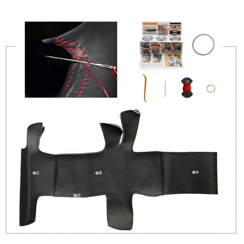 Искусственная кожа для Audi A1 8X A3 8V Sportback A4 B8 Avant A5 8T A6 C7 A7 G8 A8 D4 Q3 8U Q5 8R|car steering wheel