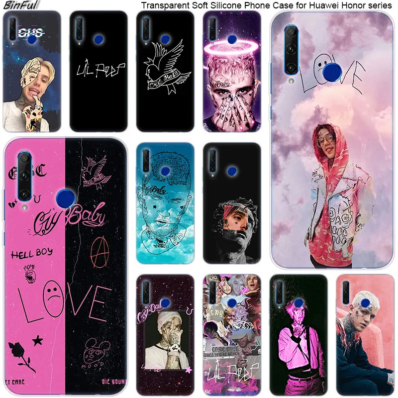 Мягкий силиконовый чехол Lil Peep Rap Hip для телефона Huawei Honor 20 20i 10 9 8 Lite 8X 8C 8A 8S 7S 7A Pro View