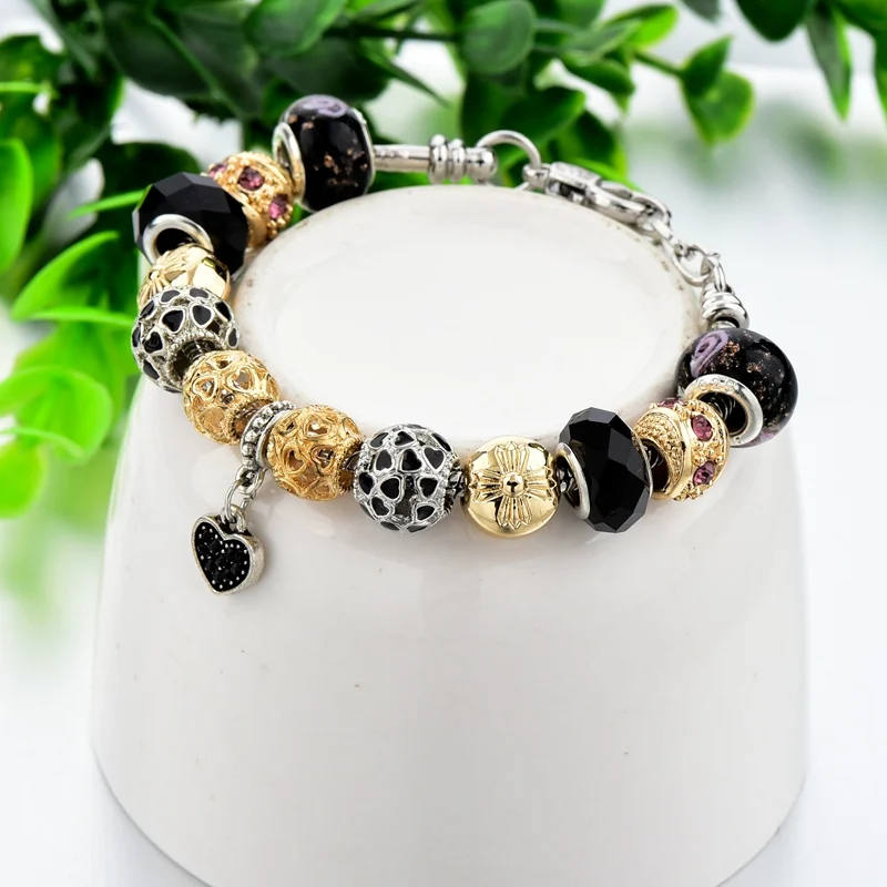 Женский браслет-цепочка с сердечком SZELAM Серебристый браслет цепочкой модель