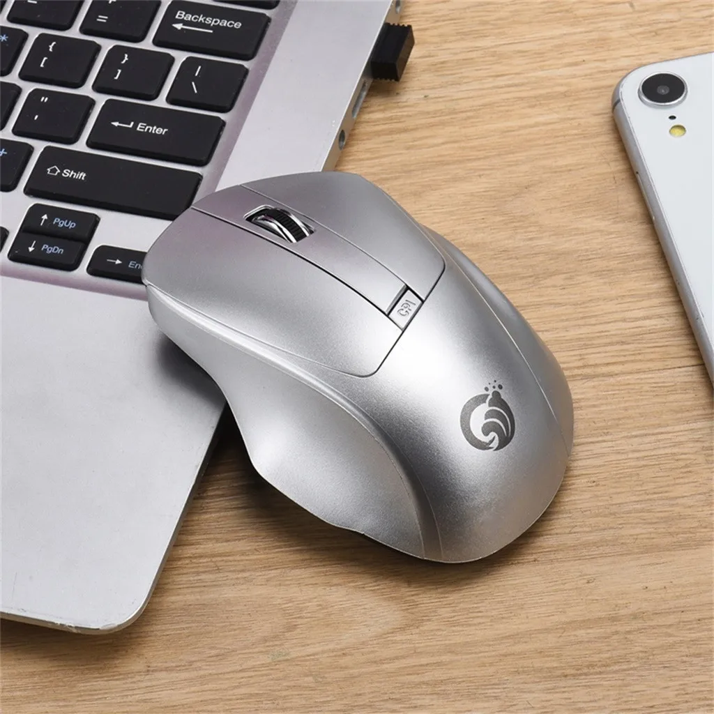 Горячая новинка W12 USB Бесшумная беспроводная компьютерная мышь 2,4G эргономичная мышь для компьютерных геймеров покупка