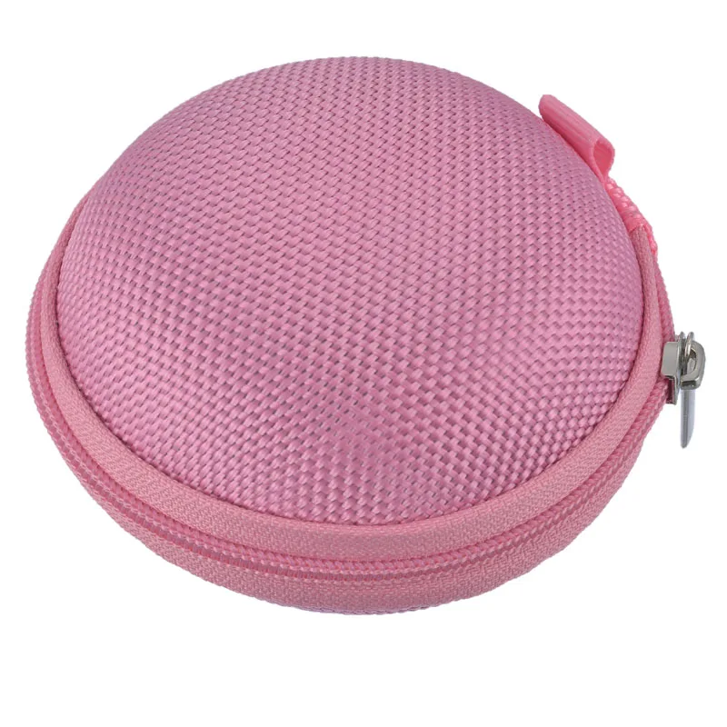 Pink 1/2/4/10/15 шт. Круглый мини-наушники провода для хранения Организатор Карамельный цвет шкатулка наушники Органайзер карт Коробки для хранения ювелирных изделий - Цвет: Pink