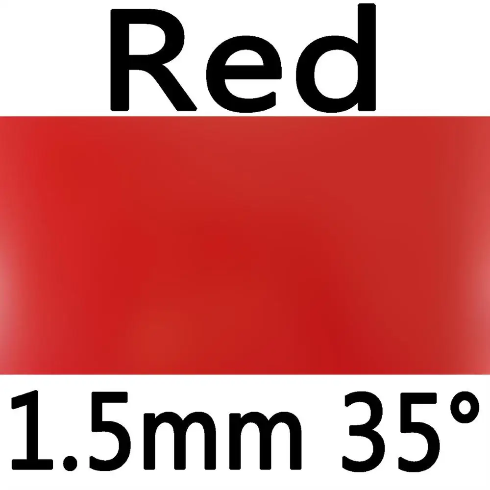 red 1.5mm H35 Новая синяя версия 61second Lightning DS Pro. Резина на ракетки для настольного тенниса из пупырчатой и с синим губчатым материалом - Цвет: red 1.5mm H35