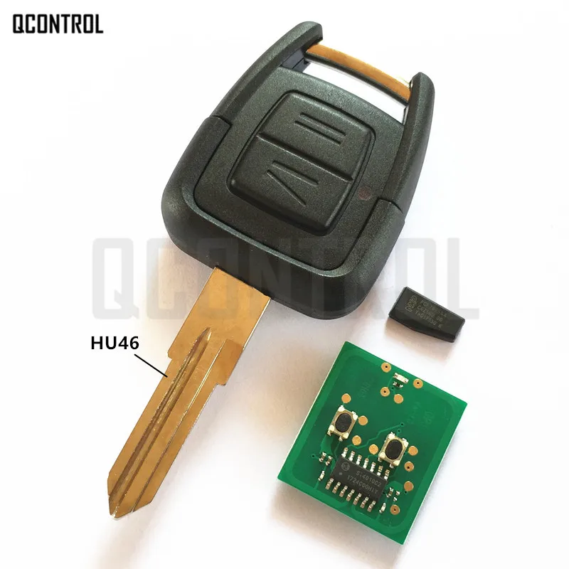 Qcontrol автомобиль дистанционного ключа с ID40 чип для Opel/Vauxhall Vectra Zafira Omega ASTRA ce 0682 433.92