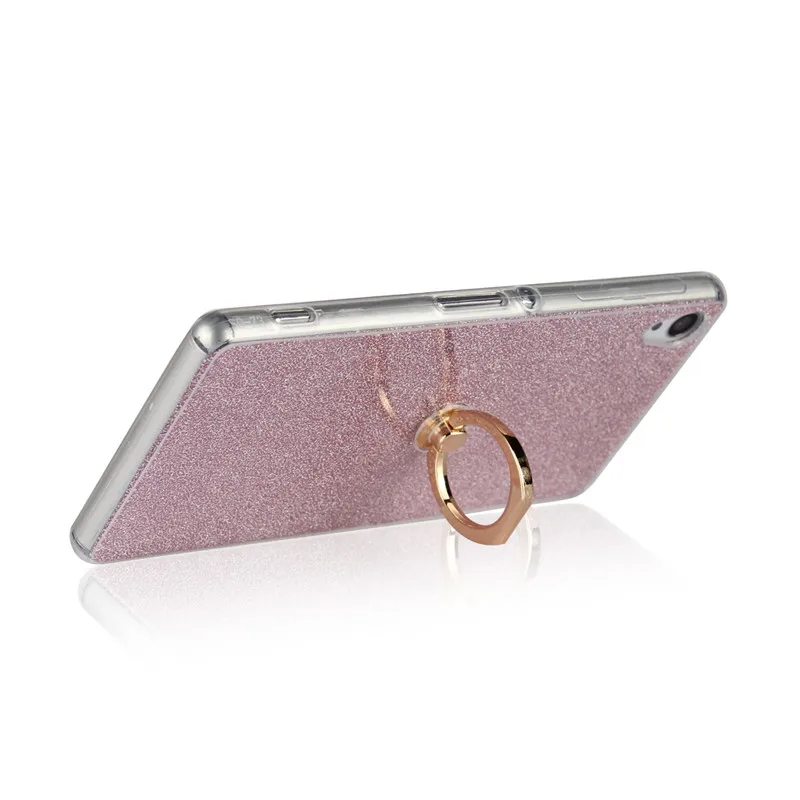 Модный силиконовый чехол с держателем для Sony Xperia Z3 прозрачный мягкий ТПУ