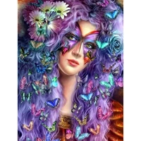 5d diy diamond painting cross stitch full square round diamond embroidery pretty girl picture for room decor h940