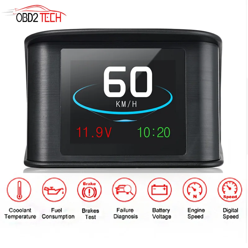 T600 P10 мини автомобиль OBD Умный Цифровой измеритель сигнализация код