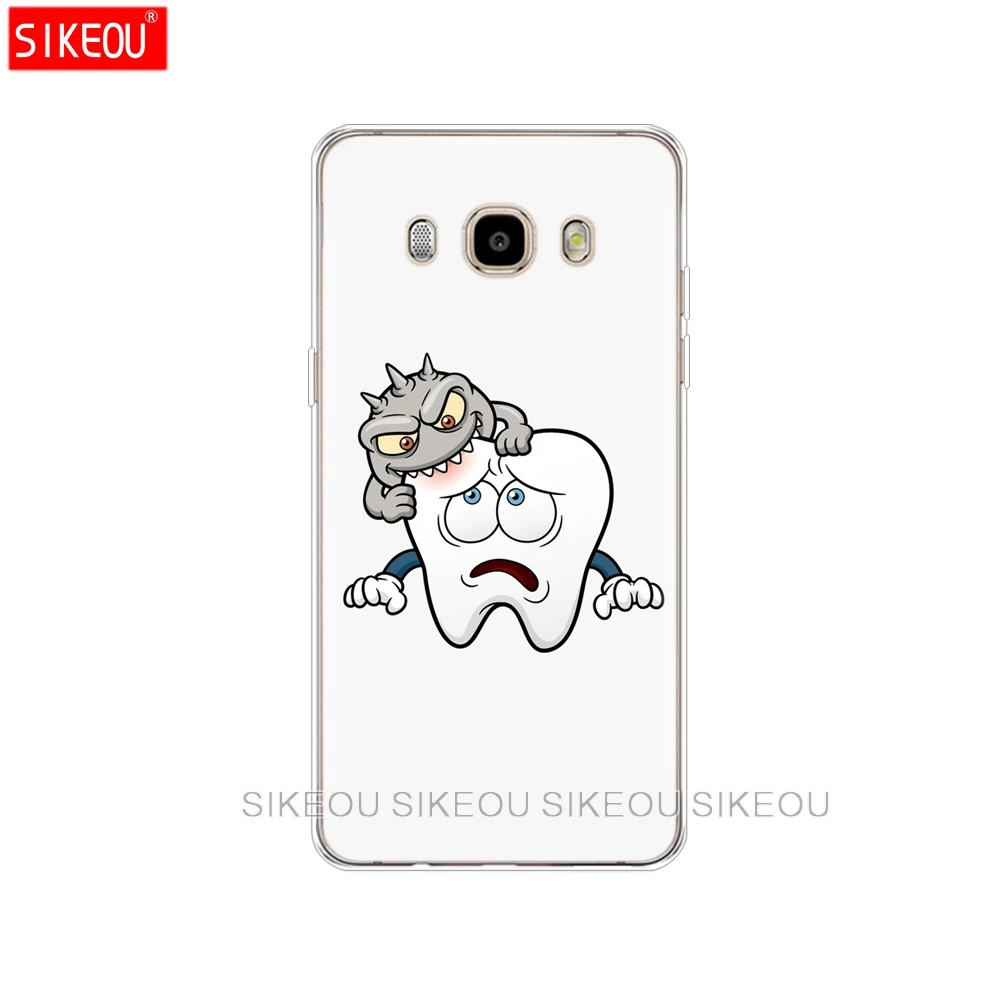 Силиконовый чехол для телефона Samsung Galaxy J1 J2 J3 J5 J7 MINI 2016 2015 prime стоматологический