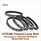 Синхронный ремень POWGE 150 153 156 159 3M с 6915 мм зубцами = 50515253 HTD3M, резиновый замкнутый Ремень ГРМ 150-3M 153-3M 159-3 м