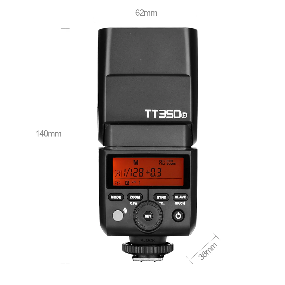 

Godox Mini Speedlite TT350F for Fujifilm Camera Flash TTL HSS GN36 High Speed 1/8000S 2.4G for Fuji