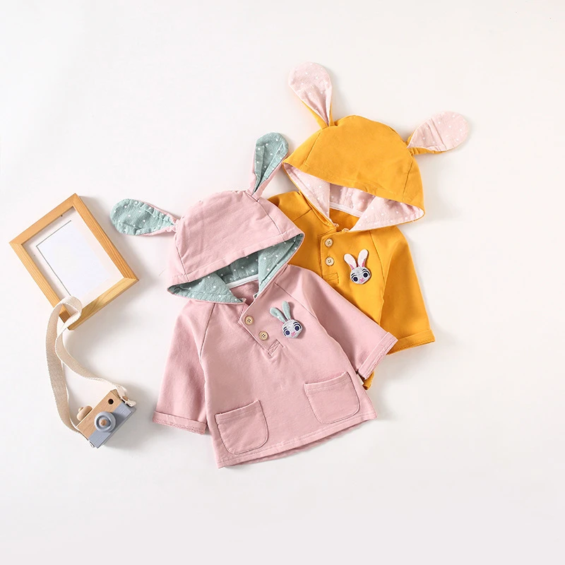 Пальто для маленьких девочек Сезон весна осень Милая верхняя одежда