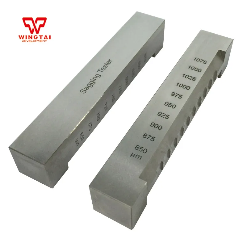 

BGD225/2 GB/T 9264 and ASTM D 3730 Stainless Steel Sagging Tester For Paint Range 250-475um