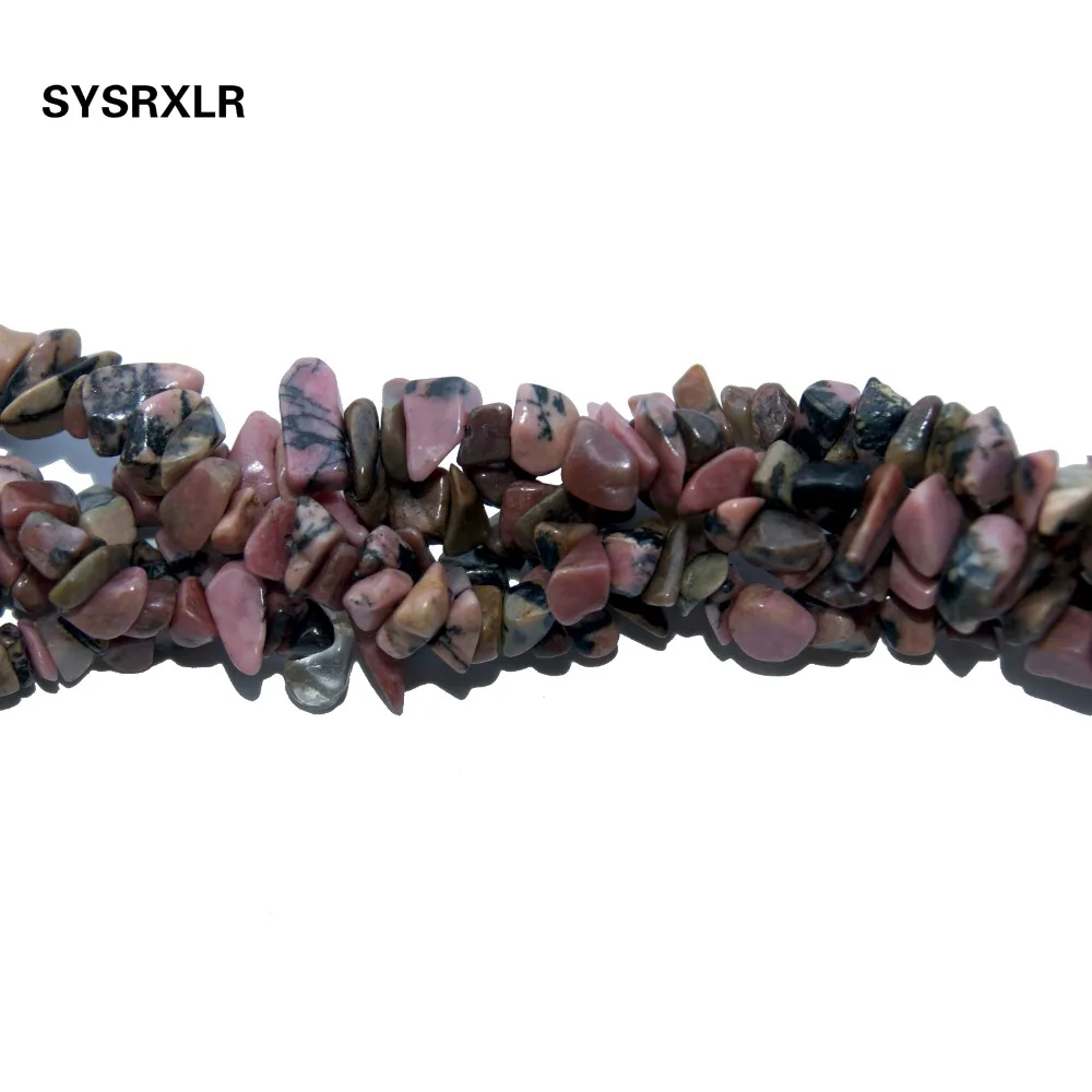 Опт фишки неровной формы натуральный черный Rhodochrosite камень бисер для