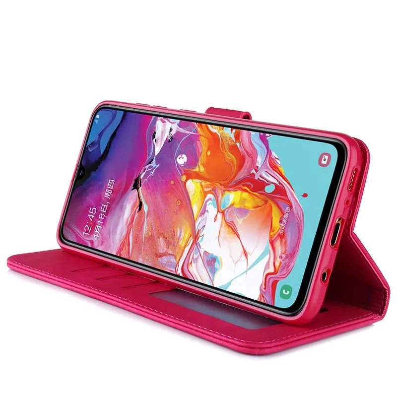 Хорошее качество PU кожаный чехол для Samsung Galaxy A70 20 30 51 71 52 72 5G кожа + цветной
