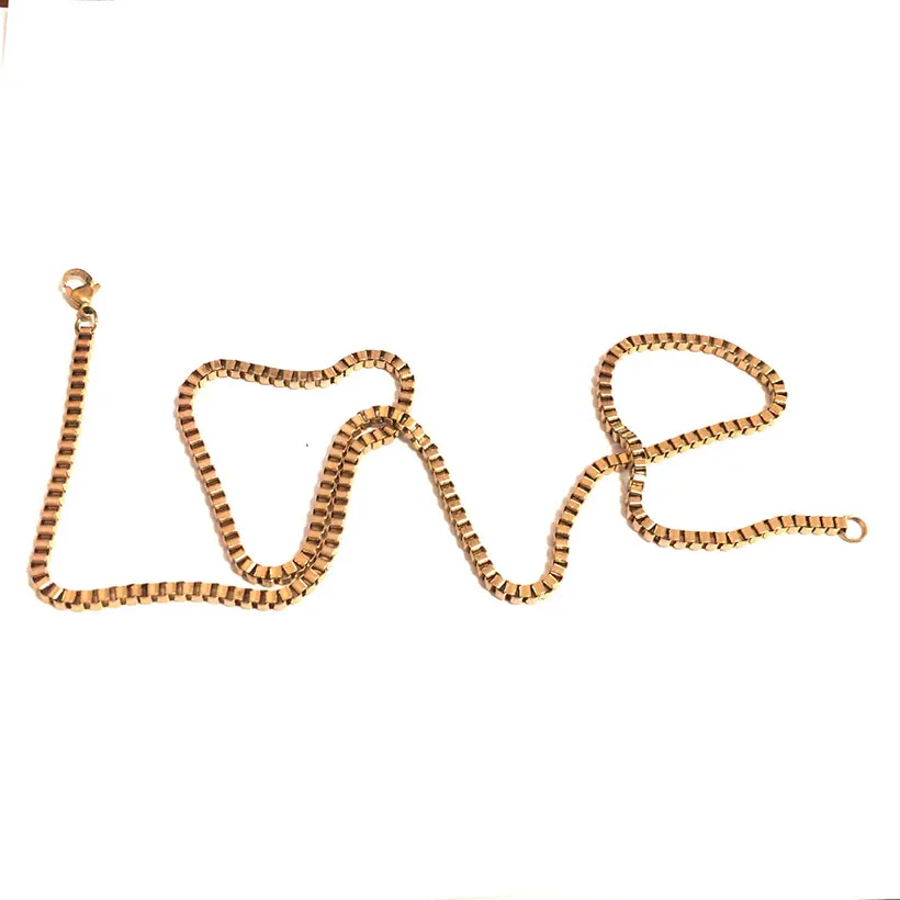 Роскошные Мода из нержавеющей стали Цепочки и ожерелья для Для женщин застежкой