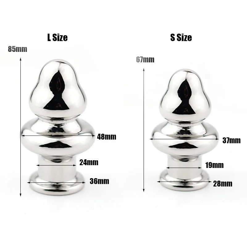 BEEGER Новые мужские и женские металлические большие анальные пробки твердая