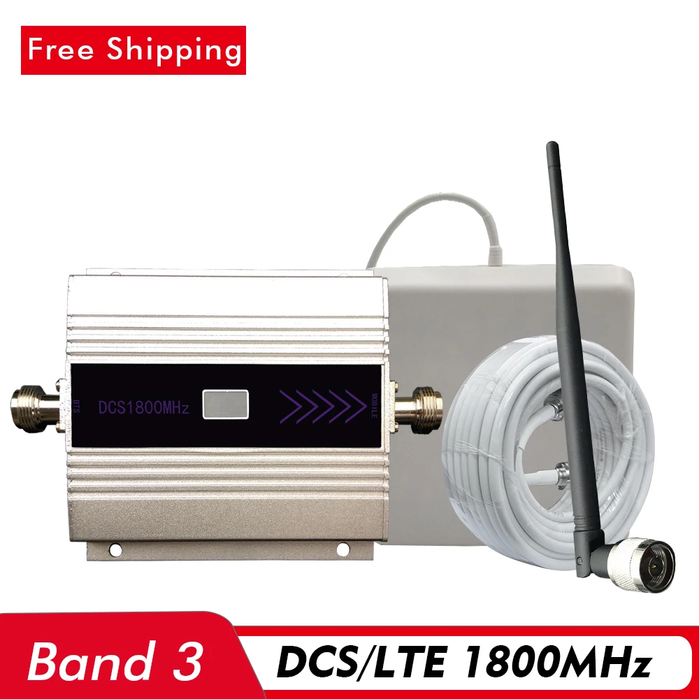 60 дБ ЖК дисплей 2G 4G усилитель сигнала DCS LTE 1800 МГц (LTE Band 3) мобильный повторитель
