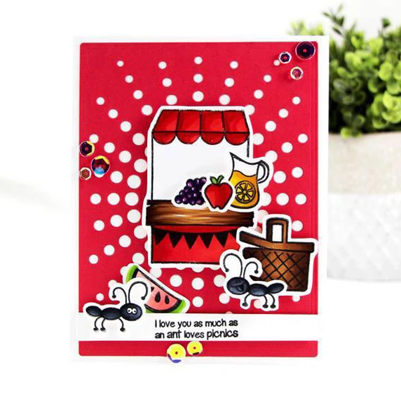 Fruit Stand &amp Hello Summer Clear Stamps for DIY Scrapbooking Craft Making Decor Transparent Stempels New Silicone Seal | Дом и сад