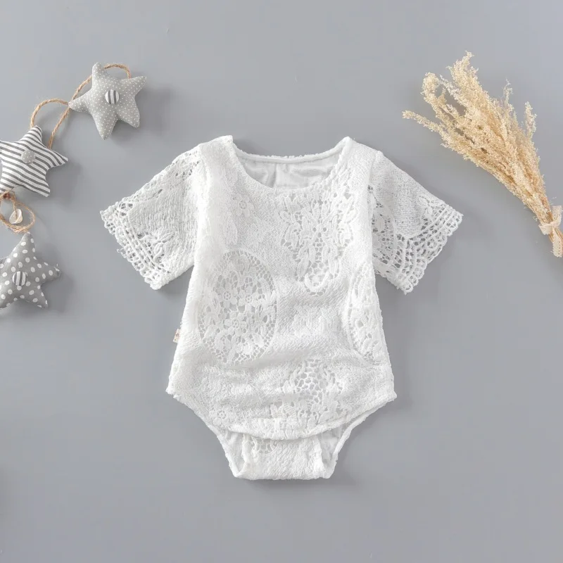 Боди для новорожденных Infantil кружевное летнее боди маленьких девочек детский