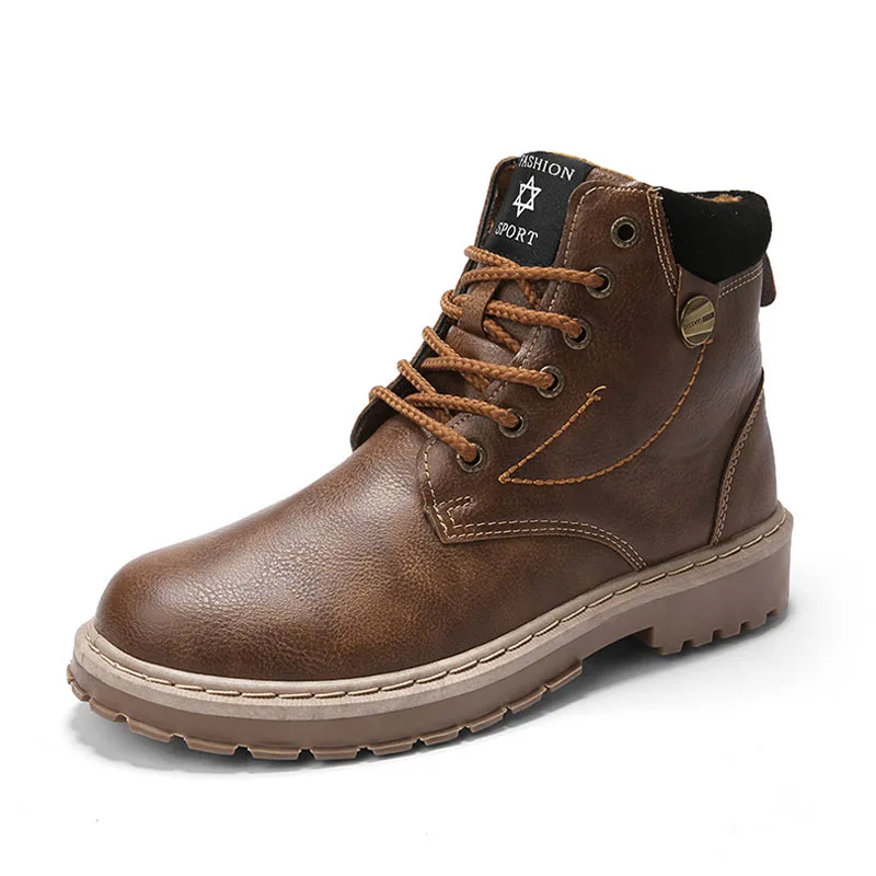 Мужские ботинки Martin из воловьей кожи мужские высокие в английском стиле осенняя