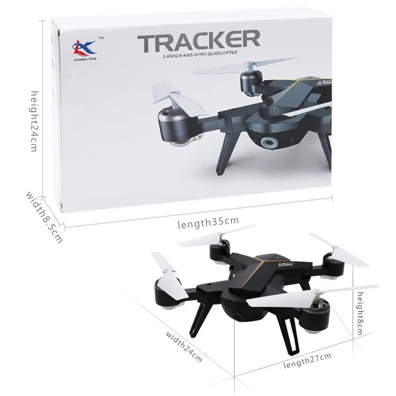 LX803 WiFi FPV RC Drone 720P HD Camera Altitude Hold Foldable Arm Selfie Quadcopter One Key Return BLACK&ampWHITE Free Shipping | Игрушки и