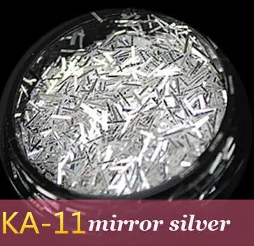 11 1 шт Блестки для ногтей квадратные/прямоугольные/полоски 0,2*3 мм зеркальные Серебристые блестки лазерные блестки для ногтей Блестки для ногтей DIY Типсы для украшения ногтей DDT555 - Цвет: 11