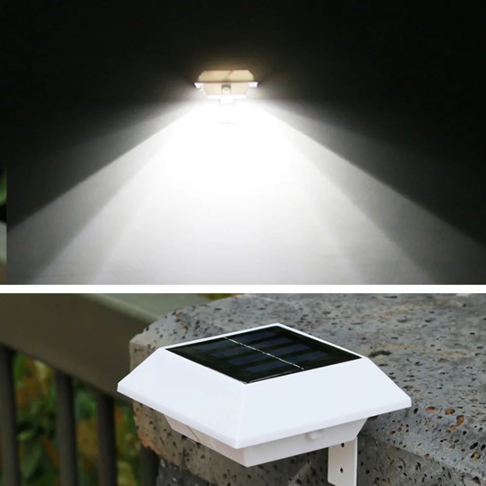 Новая версия 4 LED наружный квадратный светодиодный настенный Солнечный свет IP45