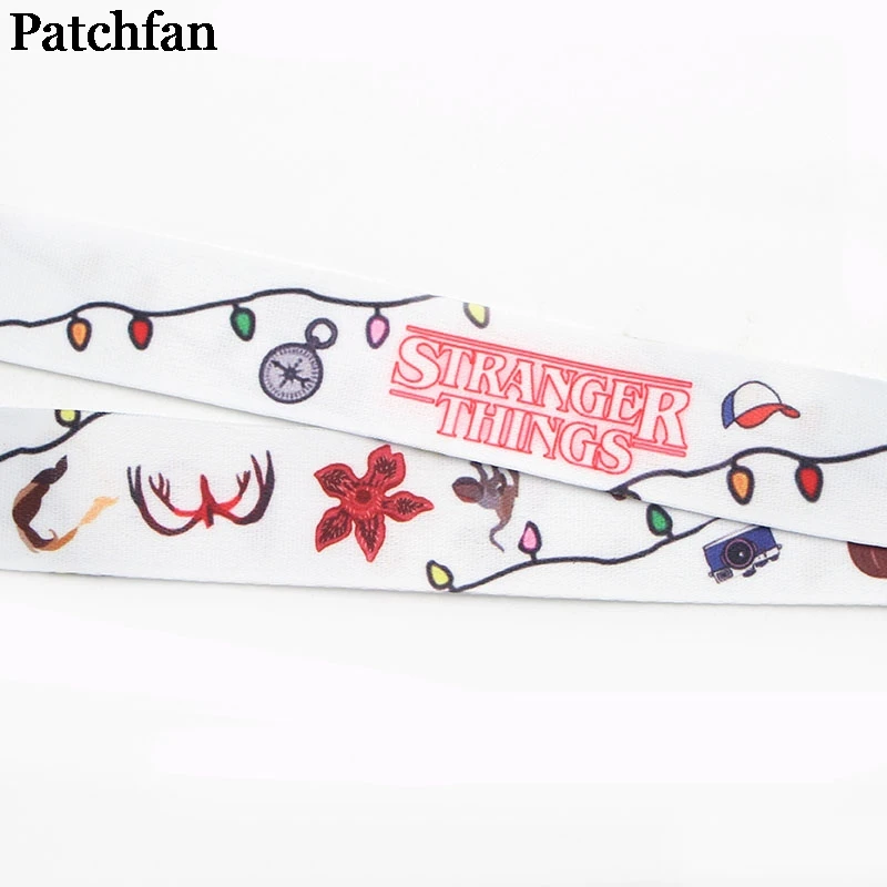 Patchfan странные вещи винтажное искусство крутые мужские lanyards ключи в мобильном телефоне ремни Ожерелье держатели карт тесьма A2256